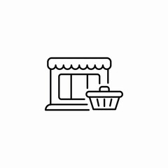 retail shop icon sign vector