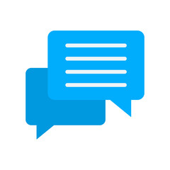 Comment Box flat color icon