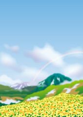 高原のベクターイラスト