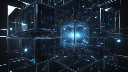 abstract fractal technology background