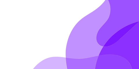 Abstract graphic with soft purple overlapping curves on a white background