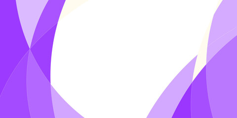 Abstract background design with overlapping, curved, purple shapes