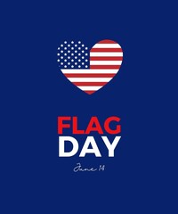 Blue Minimalist Flag Day Instagram Post