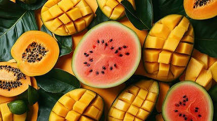 A vivid burst of mango, papaya, and watermelon.