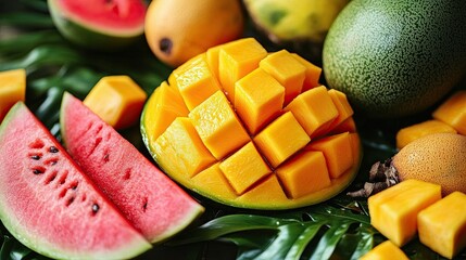 A vivid burst of mango, papaya, and watermelon.