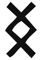Obraz premium Ingwaz - Viking Rune