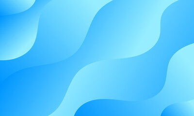 abstract blue stripes lines sea wave curves shapes on smooth gradient color textured pattern background