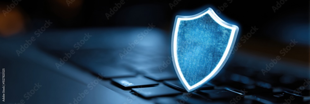 Poster Shield Deflects Phishing Attack While Securing Sensitive Data on a Digital Keyboard at Night
