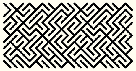 This image showcases a complex, repeating maze pattern.