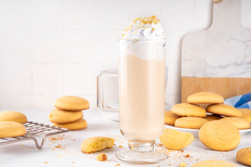 Shortbread sugar cookies milkshake