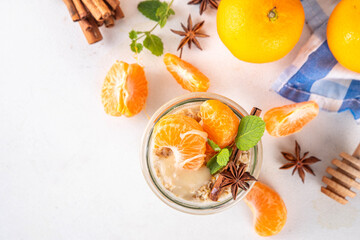 Tangerine creamsicle Overnight Oats
