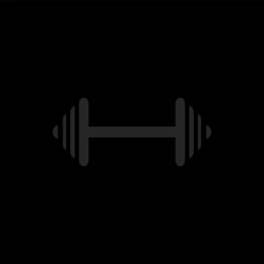 Barbell Weightlifting Icon Strength Training and Fitness Symbol