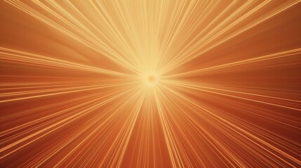 Obraz premium Radiating lines from center with radial gradient in warm tones - .