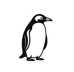 Black penguin painting