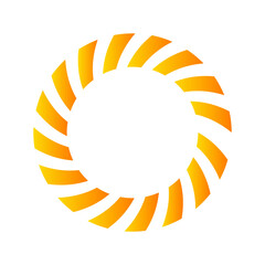 Colorful circle loader icon. Symbol of reload, refresh, loading, recycle and repeat. Interconnecting round arrow vector icon
