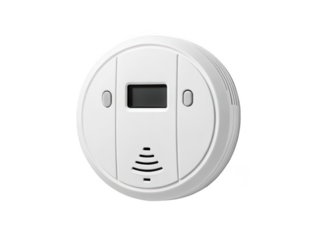 CO detector png carbon monoxide detector png home safety device png gas detector png smoke and CO alarm png safety alarm device png residential safety product png transparent background image