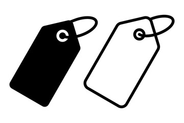 Vector illustration of Price Tag icon set isolated on transparent background