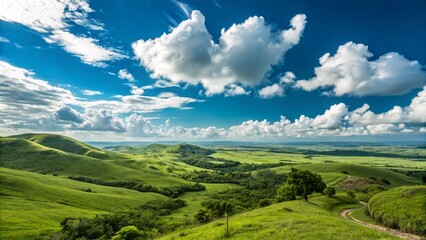 Fototapeta premium landscape with mountains