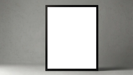 Blank billboard on the wall. Created using generative AI tools