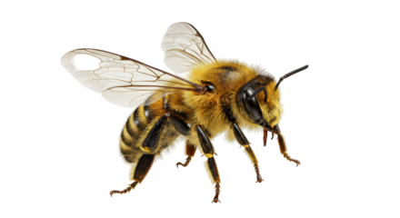 Isolated Honey Bee