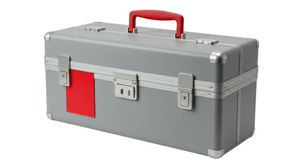 Isolated Silver Toolbox