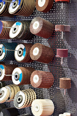 Sandpaper attachments for grinding and polishing