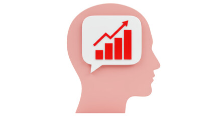 Isolated Head with Growth Chart