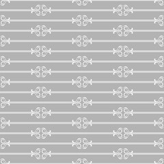 seamless botanical pattern of painted oriental motifs 