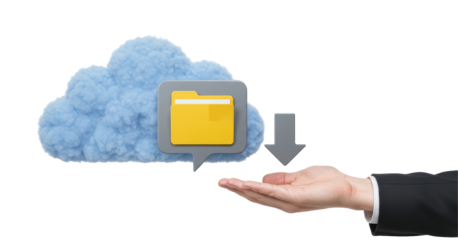 Isolated Cloud download