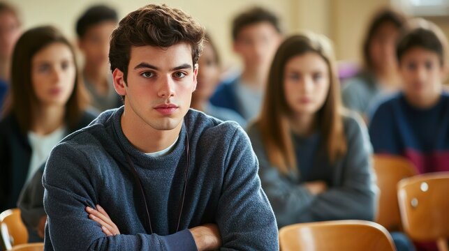 A student captivated by a teacher&acirc;&euro;&trade;s passionate storytelling, reflecting the power of inspiration on impressionable youth