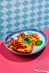 Top View of Tasty Food