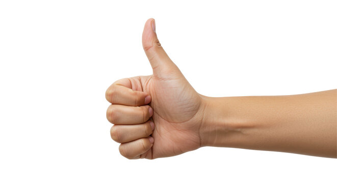 Isolated Hand with Thumbs Up