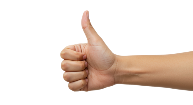 Isolated Hand with Thumbs Up