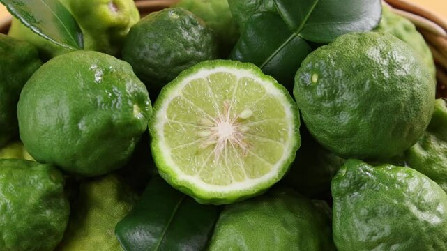 Close-up of fresh kaffir lime	