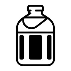 water bottle icon isolated PNG transparent