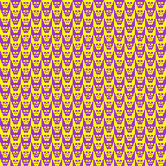 Houndstooth Skull pattern seamless. Goose foot Skull background