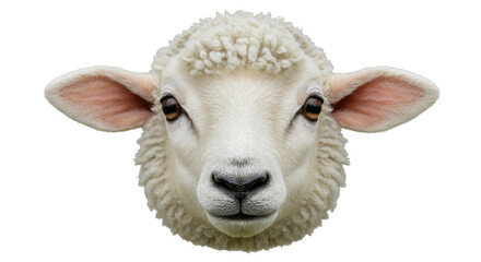 Isolated Sheep Head