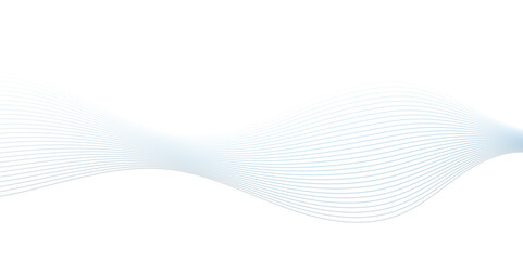 Naklejka premium Abstract wavy lines Isolated background design. Wave modern stream transparent background.