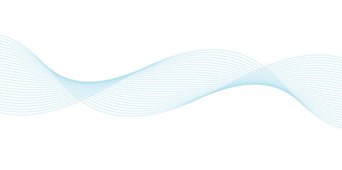 Abstract wavy lines Isolated background design. Wave modern stream transparent background.

