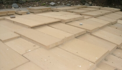 paving stones in the park