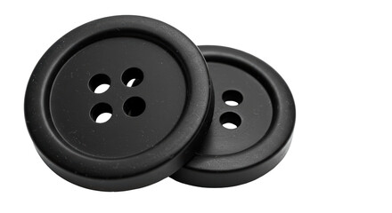 Isolated Black buttons