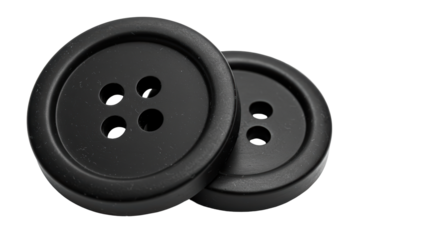 Isolated Black buttons