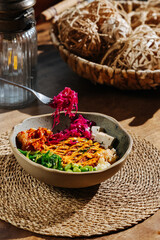 Top View of Tasty Food