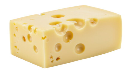 Isolated Cheese Block