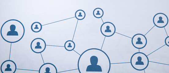 People business connection. Social network. Communication