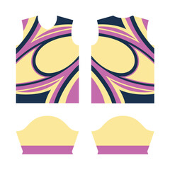 Modern sports jersey design, perfect for soccer, cycling, or activewear