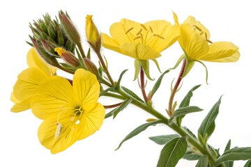 Fototapeta premium evening primrose isolated on white
