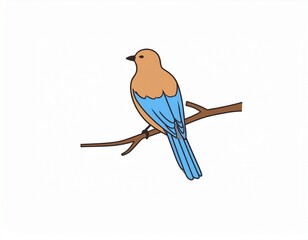 Obraz premium 鳥 木の枝
