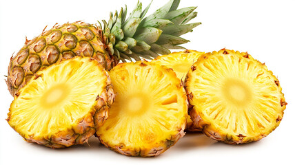 Pineapple isolated on a white background