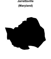 Jarrettsville (Maryland) blank outline map